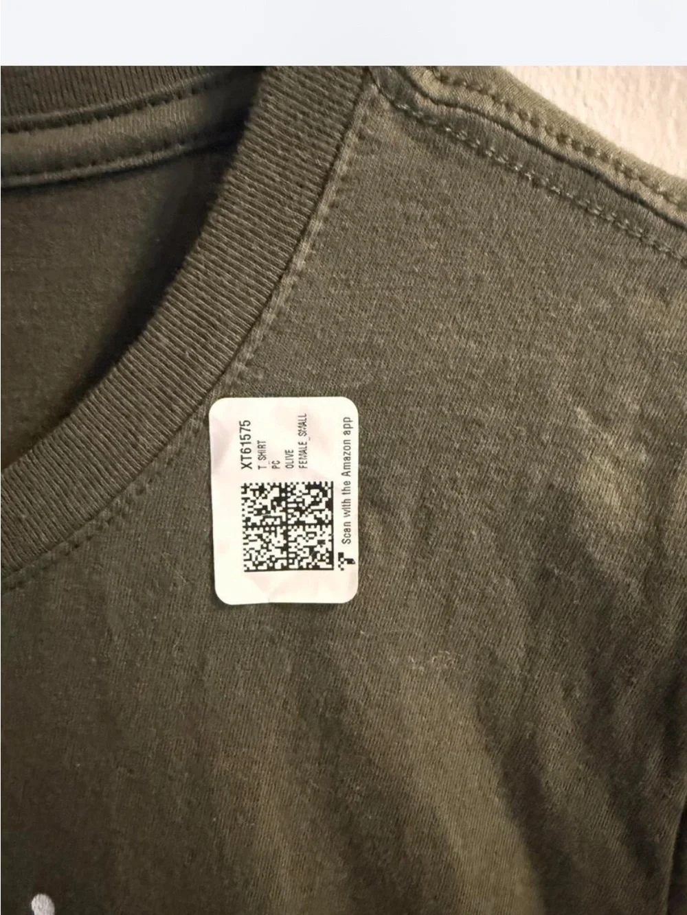 Amazon Olive Green Cat & Books Graphic Tee